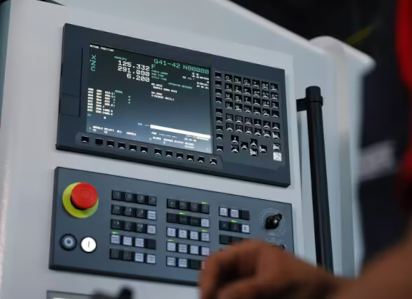 15 inch touchscreen on CNC machine